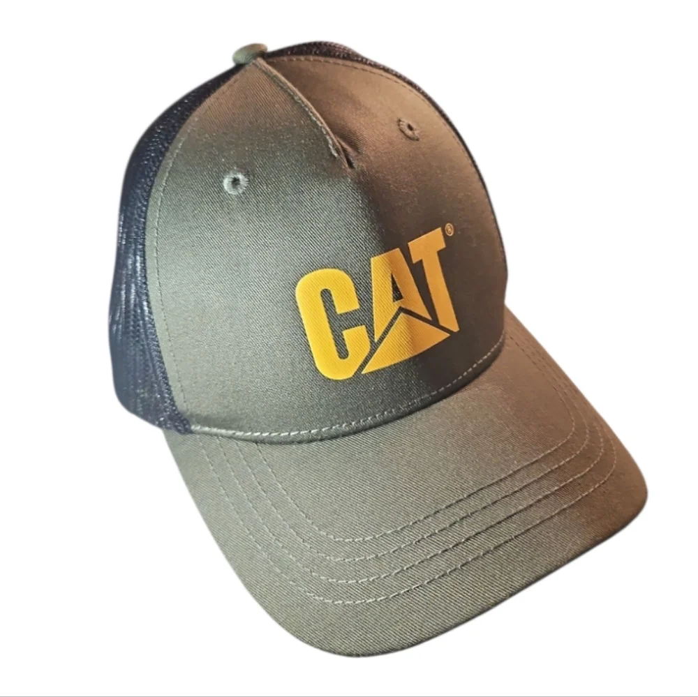 Caterpillar CAT Equipment -Brown - Rubber Patch - Snapback Hat/Cap